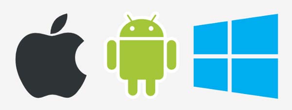 Logos Apple Android Windows